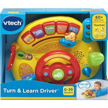 VTech Turn and Learn Driver - Interactive Toy for Toddlers