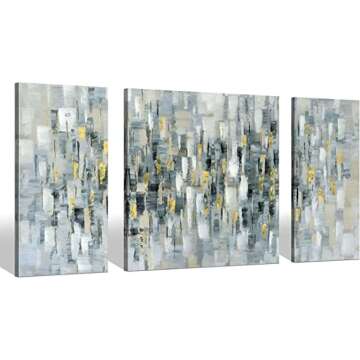 Gold Foil Abstract Canvas Art
