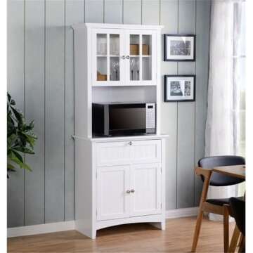 American Furniture Classics 25504 Hutch, Large, White