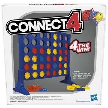 Hasbro Gaming Connect 4 Strategy Board Game for Kids | 2 Players for Boys & Girls | Ages 6+ (Amazon Exclusive)