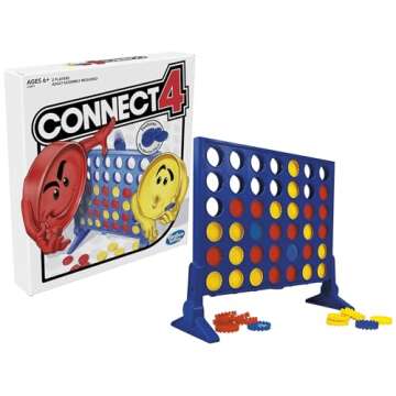 Hasbro Gaming Connect 4 Strategy Board Game for Kids | 2 Players for Boys & Girls | Ages 6+ (Amazon Exclusive)