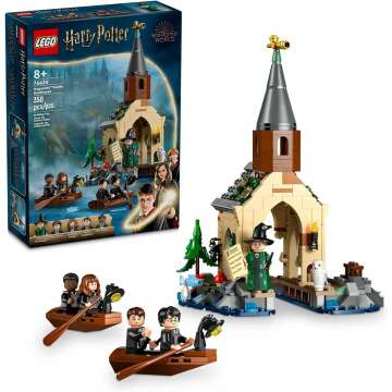 LEGO Harry Potter Hogwarts Castle Boathouse with Minifigures