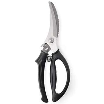 Heavy Duty Poultry Shears - Kitchen Scissors for Cutting Chicken, Poultry, Game, Meat - Chopping Vegetable - Spring Loaded