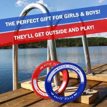 Activ Life Frisbee Rings - Best Gifts for Boys or Girls Christmas Stocking Stuffers for Kids Top Toys for Ages 4 5 6 6 8 9 10 11 Year Old Cool Family Fun Outdoor Xmas 2024 Presents Ideas