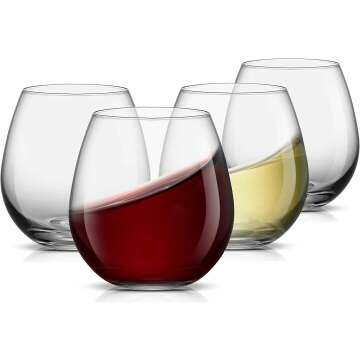 Elegant Stemless Wine Glasses