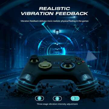 PC Wireless Controller, Bluetooth Gaming Controllers for Windows, Steam, Laptop, Mac, Tablet, iPad, Switch, and Smart TV