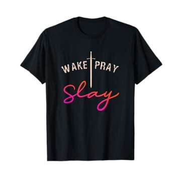 Christian Design Wake Beetroot Slay Quote/Faith Religious T-Shirt