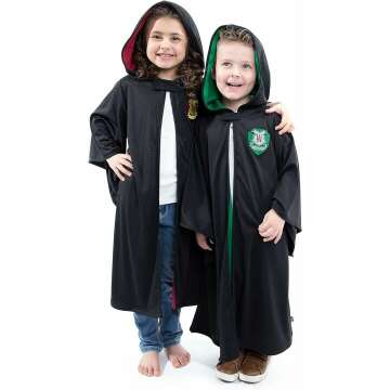 Little Adventures Green Hooded Wizard Robe Dress Up Costume