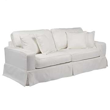 Sunset Trading SU-108500-391081 Americana Slipcovered Sofa