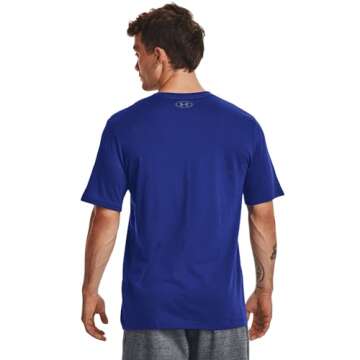 Under Armour Men's UA Boxed Sportstyle Blue T-Shirt - XL