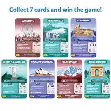 Skillmatics Card Game - Guess in 10 Legendary Landmarks, Educational Travel Toys for Boys, Girls, and Kids Who Love Board Games, Geography and History, Gifts for Ages 8, 9, 10 and Up