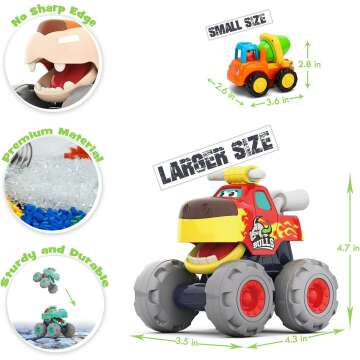 Friction Toy Cars Set