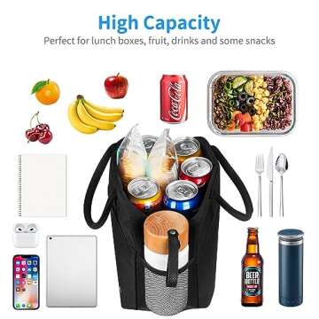 DALINDA Insulated Lunch Bag for Work & Travel