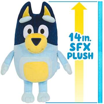 Bluey Talking Bandit Plush Toy with 9 Phrases