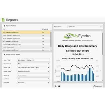 Eyedro Home Energy Monitor | Solar Energy & Net Metering | Save Money on Electricity | Track Power Use via My.Eyedro.com (No Fee) | Bills & Reports | Real-Time Energy Data & History | EYEFI-2 (WIFI)