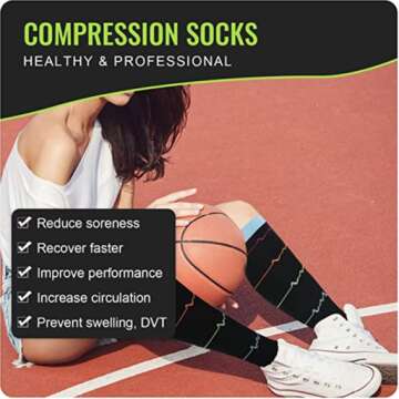 HLTPRO Women Compression Socks for Circulation Support