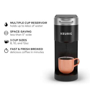 Keurig K-Slim Single Serve Coffee Maker: Compact & Efficient