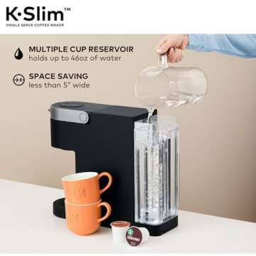 Keurig K-Slim Single Serve Coffee Maker: Compact & Efficient