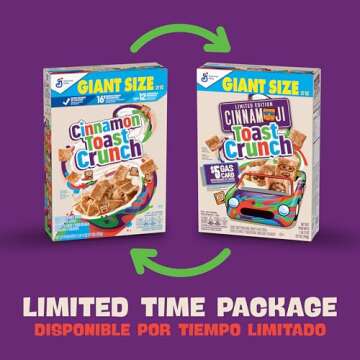 Original Cinnamon Toast Crunch Breakfast Cereal, 27 OZ Giant Size Box (Pack of 2)