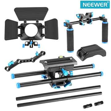 Neewer Camera Film Movie Video Making Rig System Kit (Black+Blue II)