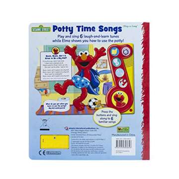 Sesame Street - Elmo Potty time Songs Little Music Note Sound Book - PI Kids