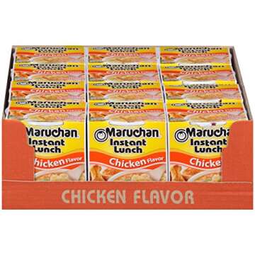 Maruchan Instant Lunch Chicken Flavor - 12 Pack, Easy Meal Solution