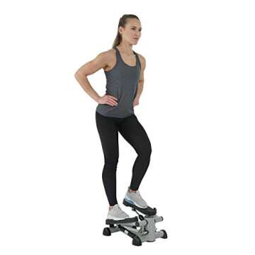 Efitment Mini Stepper Steppers for Exercise at Home Stair Step Cardio Thigh Master Workout Equipment Fitness Pedal Exerciser Non-Slip Pedals LCD Digital Monitor Climber - S021