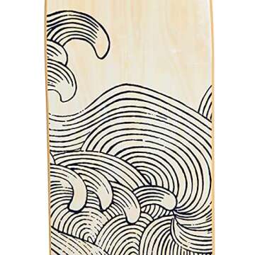 Creative Co-Op Surfboard Décor - Coastal Wall Art