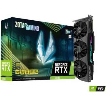 ZOTAC Gaming GeForce RTX™ 3090 Trinity OC 24GB GDDR6X 384-bit 19.5 Gbps PCIE 4.0 Gaming Graphics Card, IceStorm 2.0 Advanced Cooling, Spectra 2.0 RGB Lighting, ZT-A30900J-10P