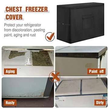 Waterproof Chest Freezer Cover - Hengme 7.0 Cu Ft