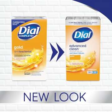 Dial Antibacterial Bar Soap Gold 8 Count Pack of 4