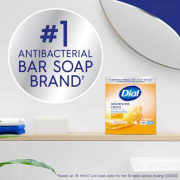 Dial Antibacterial Bar Soap Gold 8 Count Pack of 4