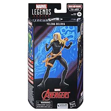 Marvel Legends Series: Yelena Belova Black Widow, Classic Comic Collectible 6-Inch Action Figure, 4+ Years