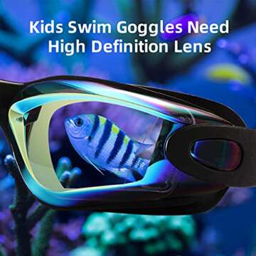 Aegend Kids Swim Goggles for Ages 3-14 - 2 Pack