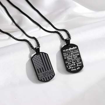 Brother Necklace Gift for Men - GLITTO Jewelry