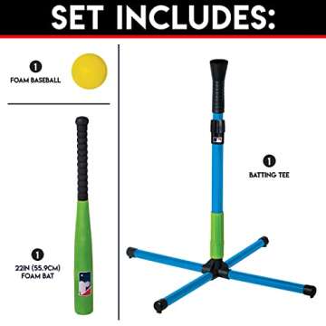 Franklin Sports MLB XT Youth Batting Tee Foam Set