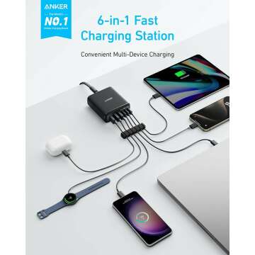 Anker 112W Fast Charging Station for iPhone & MacBook