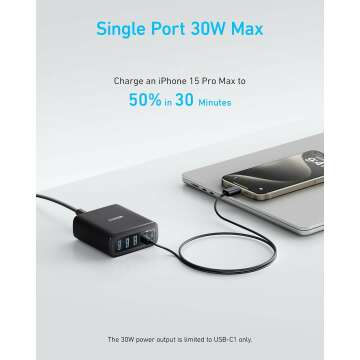 Anker 112W Fast Charging Station for iPhone & MacBook