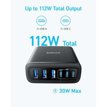 Anker 112W Fast Charging Station for iPhone & MacBook