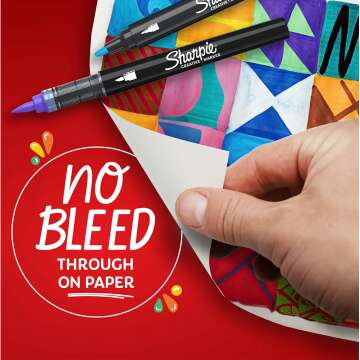 Vibrant SHARPIE Acrylic Markers - 12 Assorted Colors