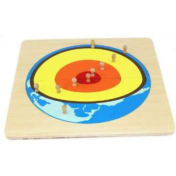 Montessori Children Geography Teaching Aids Internal Structure of The Earth Panel Puzzle Crustal Core Kids Early Education Learn Toys