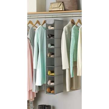 Whitmor Hanging Shoe Shelves for Easy Closet Organization