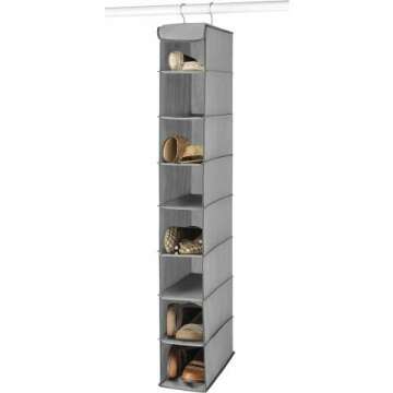 Whitmor Hanging Shoe Shelves for Easy Closet Organization