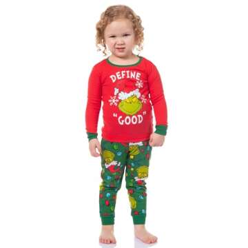 Dr. Seuss Grinch Stole Christmas Toddler Pajama Set 4T