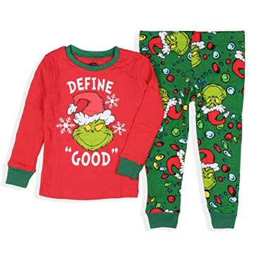 Grinch Christmas Pajama Set for Toddlers 4T