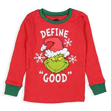 Grinch Christmas Pajama Set for Toddlers 4T