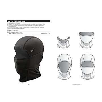 Nike PRO Hyperwarm Hydropull Hood Balaclava Black