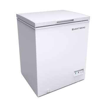 West Bend WB0500CFMW Chest Freezer, 5-Cu.Ft, White