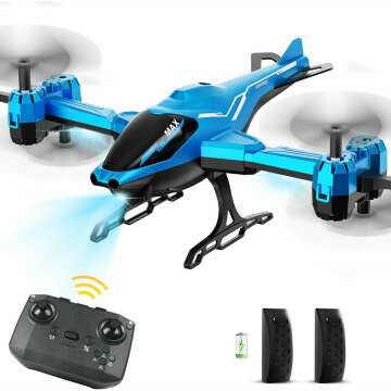 VATOS RC Helicopter 2.4G with 360° Flip & Smart Obstacle Avoidance