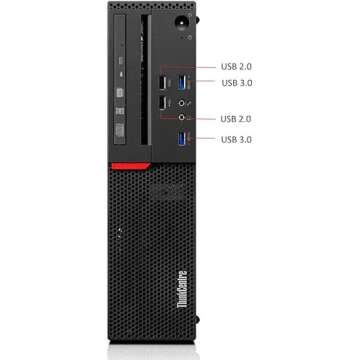 Lenovo ThinkCentre M700 SFF PC Desktop Computer, Intel 6100 3.7GHz, 16GB RAM, 960GB SSD, Keyboard&Mouse, USB 3.0, Win10 Pro (Renewed)